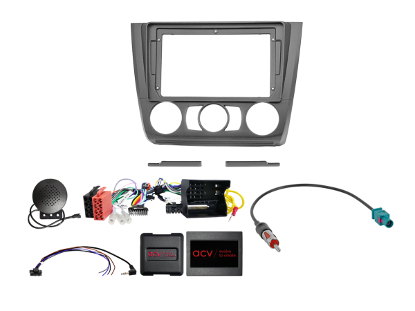 9" Kit BMW 1er 2007-2013 manuelle Klimaanlage LFB/PDC