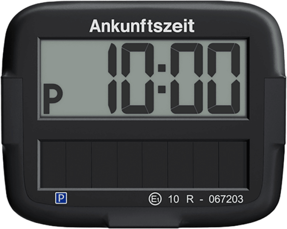 Needit PARK Micro Solar elektr Parkscheibe Zulass schwarz