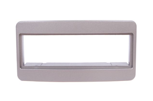 Radioblende 1DIN silber