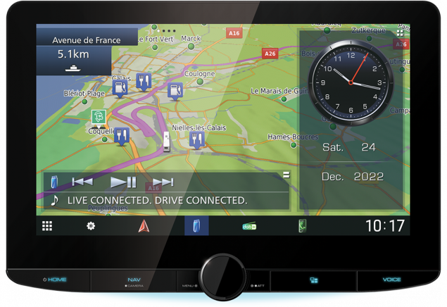 Kenwood DNR992RVS Navitainer mit Garmin Kartendaten für Wohnmobil, PKW und LKW mit 10,1 Zoll HD-Display, Digitalradio DAB+ & Smartphone-Anbindung