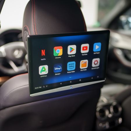 Preview: AMPIRE 12.4" RSE-Monitor mit Kopfstützen-Halterung, HDMI In/Out