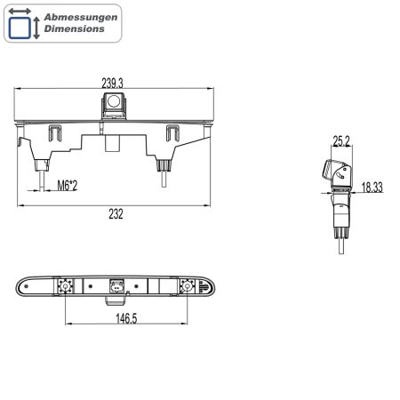 Preview: AMPIRE Kamera (AHD) Citroën Berlingo 3,Peugeot Rifter,Opel Combo E,Fiat Doblo