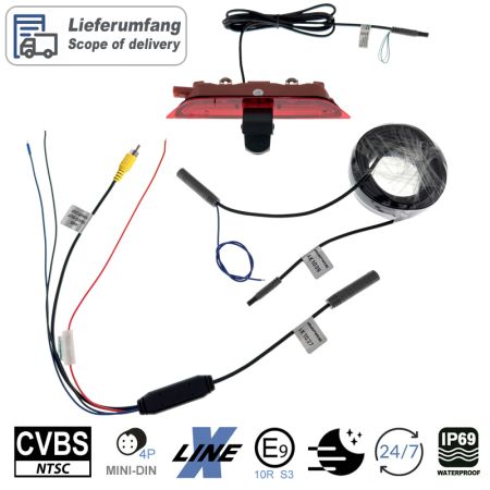 Preview: AMPIRE Kamera (CVBS), für Volkswagen Caddy 5 (SB) Baujahr 2020