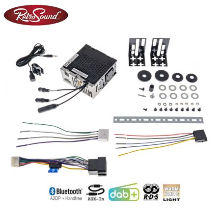 RETROSOUND "MOTOR-1DAB-1" DAB+ Komplett-Set "Becker Chrome" mit Bluetooth