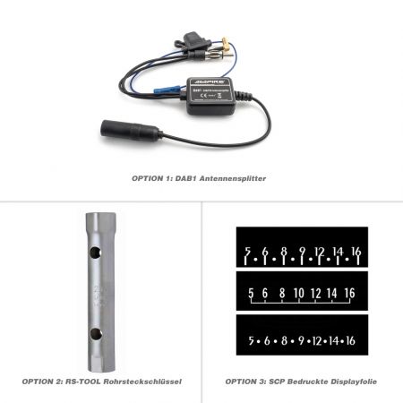 RETROSOUND Radiomodul (UKW/DAB+/BT) inklusive Einbaumaterial und Verkabelung