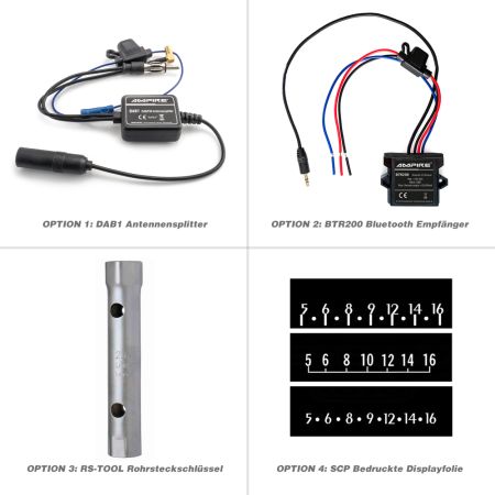 RETROSOUND Radiomodul (UKW/DAB+) inklusive Einbaumaterial und Verkabelung