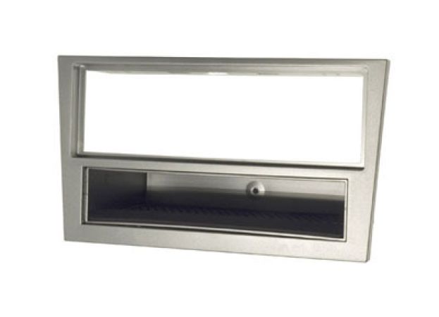 Radioblende 1DIN silber