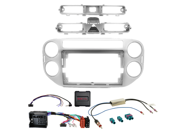 9" Kit VW Tiguan 06/2011-04/2016 silber LFB/Antenne