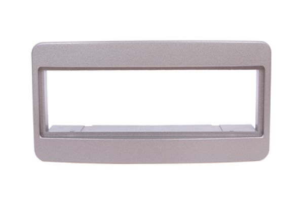 Radioblende 1DIN silber