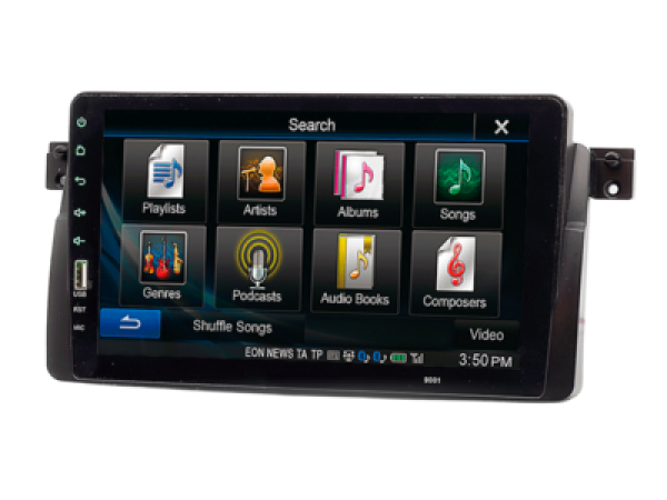 9" Radioblende BMW 3er(E46) 07/1998-02/2007 schwarz