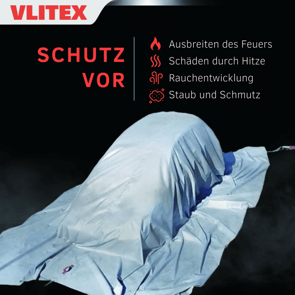 Vlitex Brandbegrenzungsdecke Premium 6x8m inkl. Bag