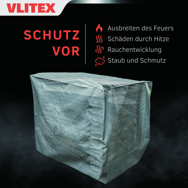 Vlitex Brandbegrenzungshaube Premium 1,25x0,85x1,16m