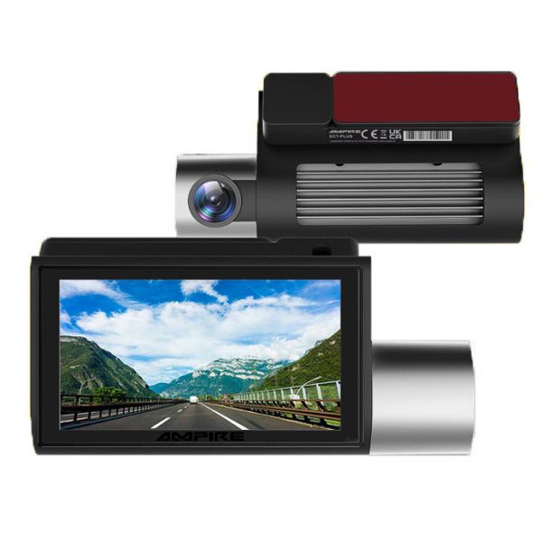 AMPIRE 2-Kanal Dashcam mit Touchscreen, 4K Front, 1080p Heck, 4G LTE, WLAN und GPS