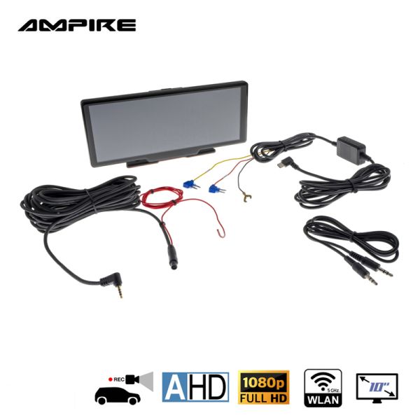 AMPIRE Smartphone-Monitor 25.4cm (10'') mit AHD Dashcam und RFK-Eingang (AHD)