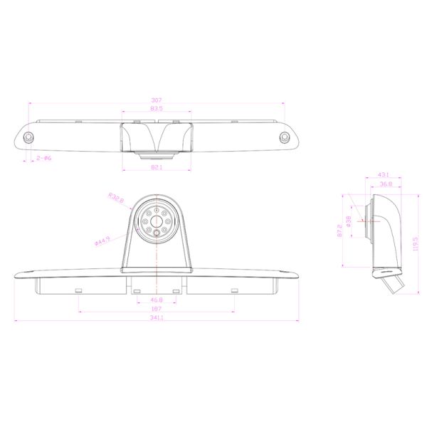 AMPIRE Kamera (CVBS), Mercedes Sprinter, VW Crafter 1