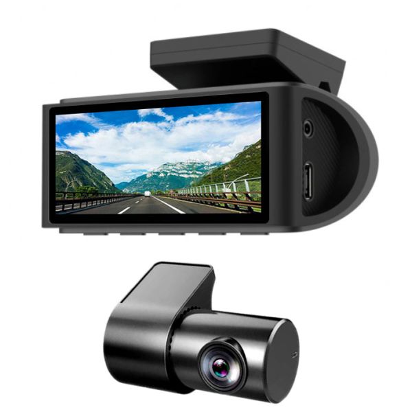 AMPIRE 2-Kanal Dashcam mit Touchscreen, 4K Front, 1080P Heck, WLAN, inkl. 64GB microSD