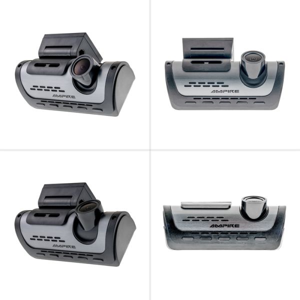 AMPIRE 2-Kanal Dashcam mit Touchscreen, 4K Front, 1080P Heck, WLAN, inkl. 64GB microSD