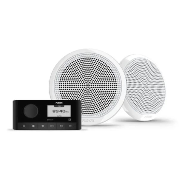 FUSION Komplett-Set DAB+ Radio RA60 + 6.5" EL-Lautsprecher (Classic weiss)