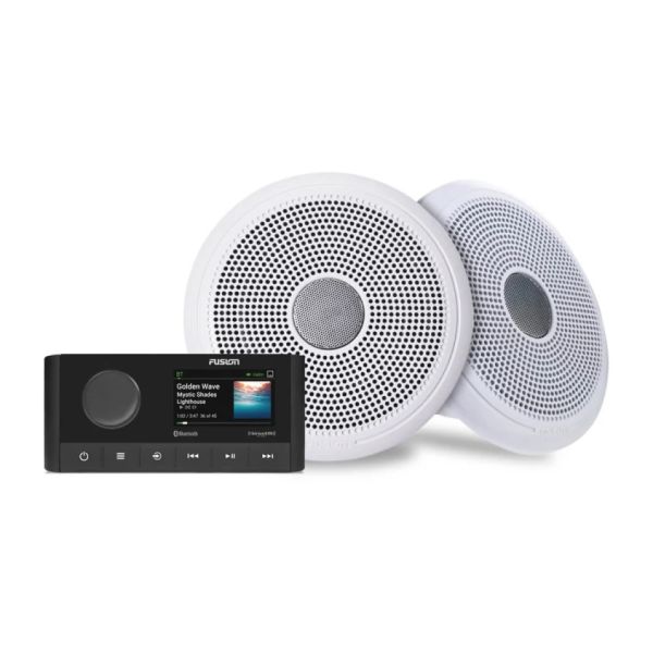 FUSION Komplett-Set Radio RA210 + 6.5" XS-Lautsprecher (Classic, weiss)