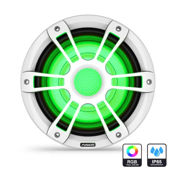 FUSION Subwoofer Signature 3i Serie, weiss, Sport-Grill, RGB, 10"