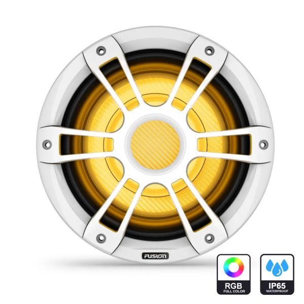 FUSION Subwoofer Signature 3i Serie, weiss, Sport-Grill, RGB, 10"