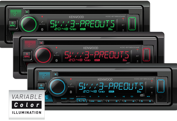 KDC-BT960DAB CD/USB-Receiver mit Bluetooth, Digitalradio DAB+ & Amazon Alexa Control