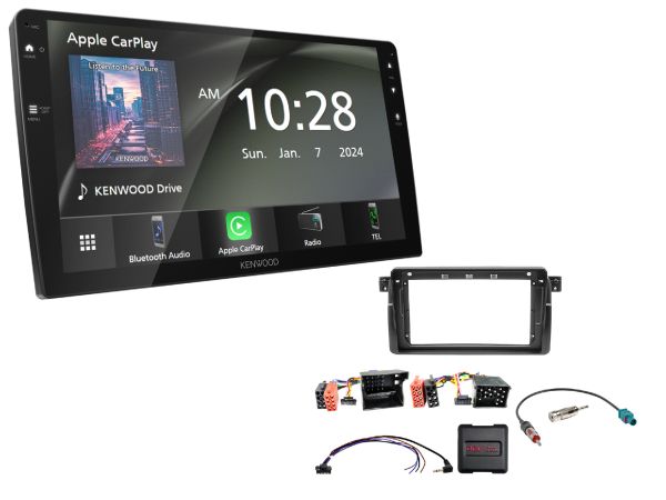 Kenwood DMX-80AXS + 9" Kit BMW 3er(E46) 07/1998-02/2007 schwarz