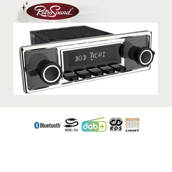 RETROSOUND "MOTOR-1DAB-1" DAB+ Komplett-Set "Becker Black" mit Bluetooth