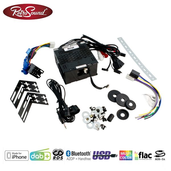 RETROSOUND "MOTOR-6DAB" DAB+ Komplett-Set "Grand Prix" mit Zubehör