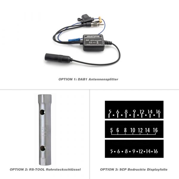 RETROSOUND Radiomodul (UKW/DAB+/BT) inklusive Einbaumaterial und Verkabelung