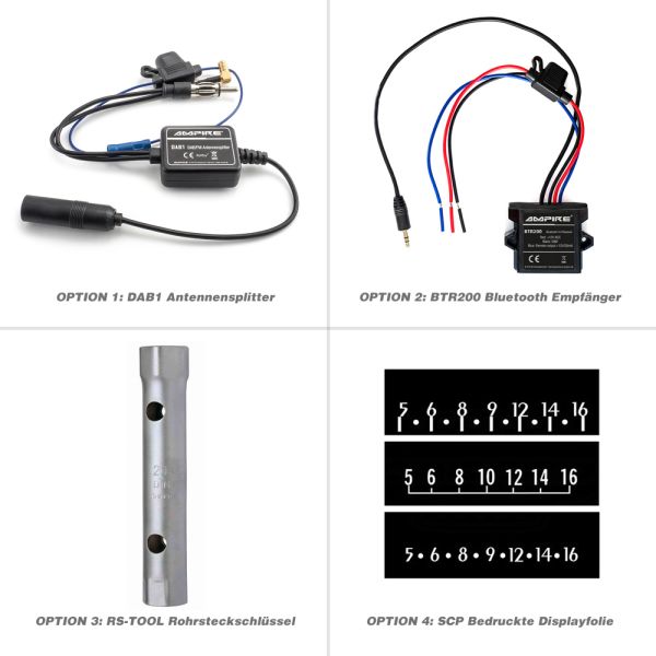 RETROSOUND Radiomodul (UKW/DAB+) inklusive Einbaumaterial und Verkabelung