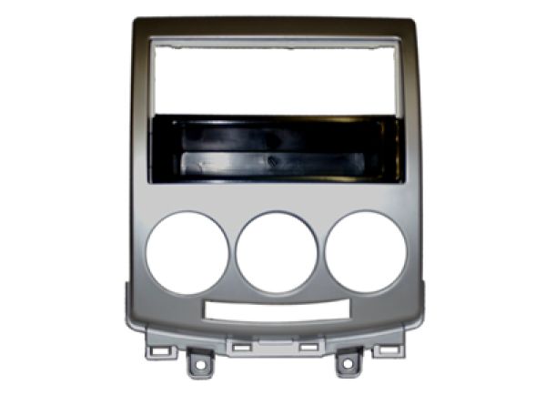 Radioblende 1DIN silber