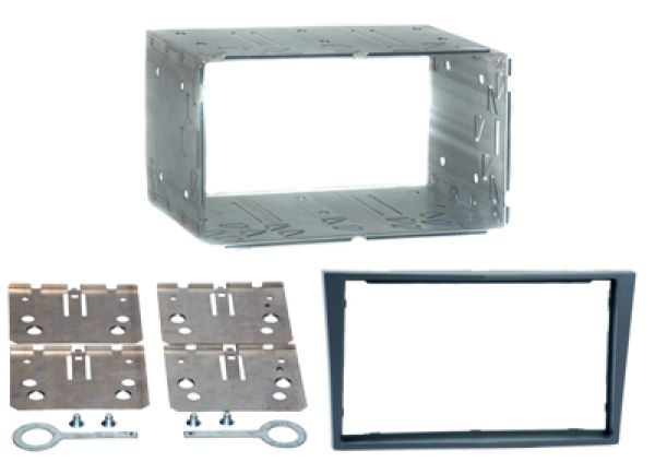 Radioblende doppel DIN anthrazit