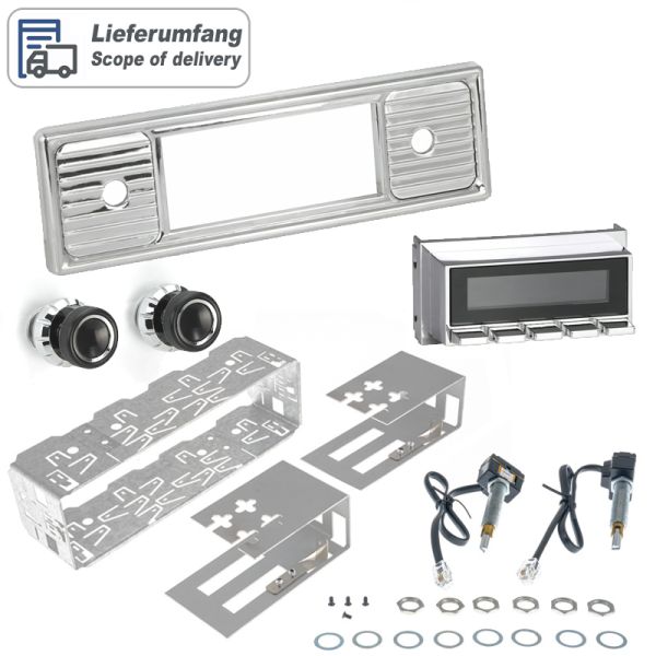 RETROSOUND "MOTOR-4DAB" DAB+ Komplett-Set "Chrome" mit Zubehör