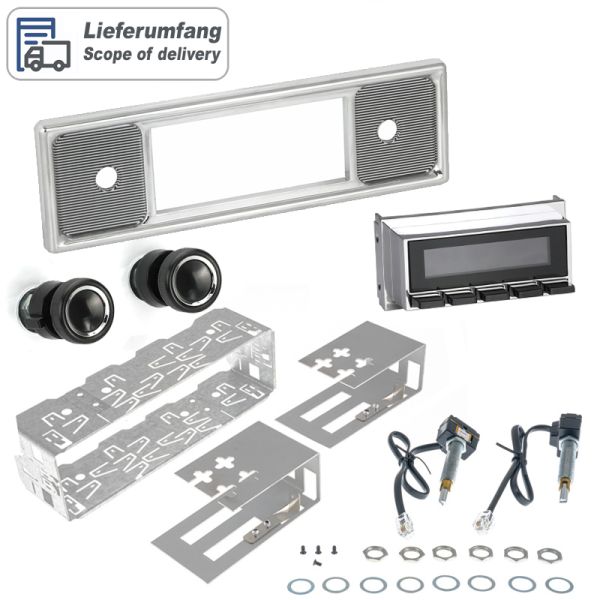 RETROSOUND "MOTOR-4DAB" DAB+ Komplett-Set "Becker Chrome" mit Zubehör