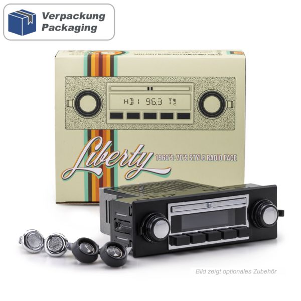 RETROSOUND MOTOR-6DAB Design "Liberty" DAB+ Komplett-Set mit Zubehör