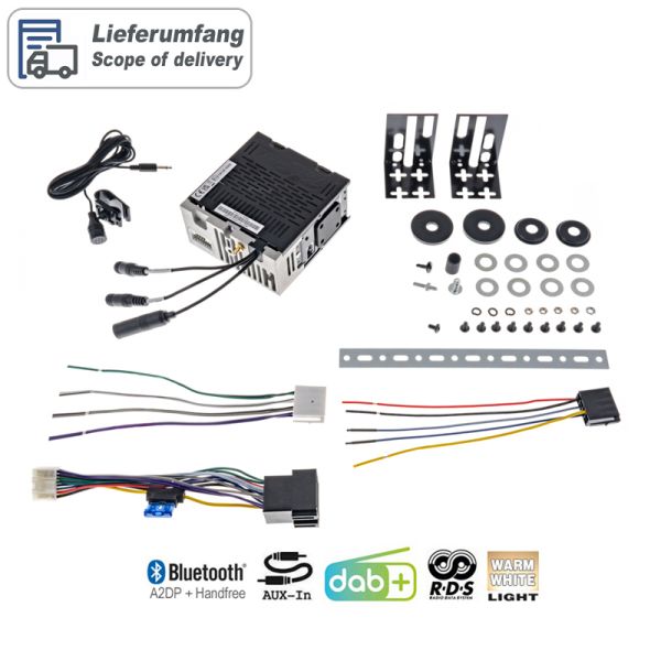 RETROSOUND "MOTOR-1DAB-1" DAB+ Komplett-Set "Becker Chrome" mit Bluetooth