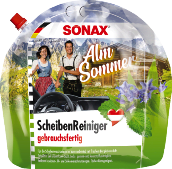 Scheibenreiniger gebrauchsfertig Almsommer