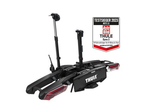 Thule Epos Klappbarer Anhängerkupplungs-Fahrradträger für 2 Fahrräder