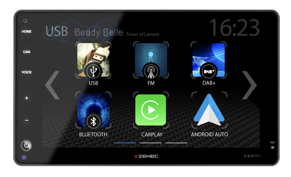 ZENEC Z-E3771 1-DIN DAB+ Infotainer mit CP/GAA