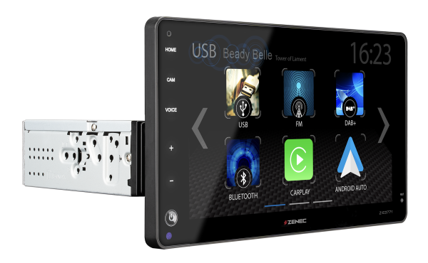 ZENEC Z-E3771 1-DIN DAB+ Infotainer mit CP/GAA