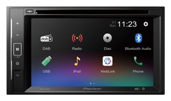 AVH-A240DAB 2-DIN Moniceiver mit DAB+