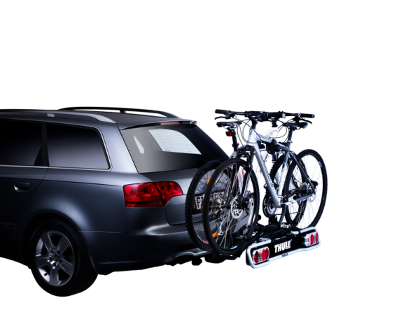 Thule EuroRide 2-Bike Anhängerkupplungs-Fahrradträger 13-polig schwarz/aluminium