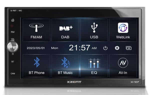 X-107 - XZENT 2-Din 6.75" Infotainer DAB und Weblink Cast